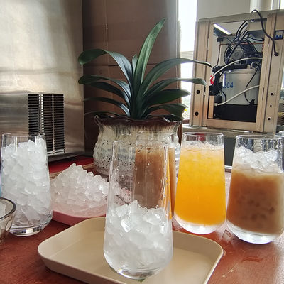 220В напряжение многофункциональные прозрачные индикаторы Машина для ледяной кубики воды 4 кг ледяной хранилища